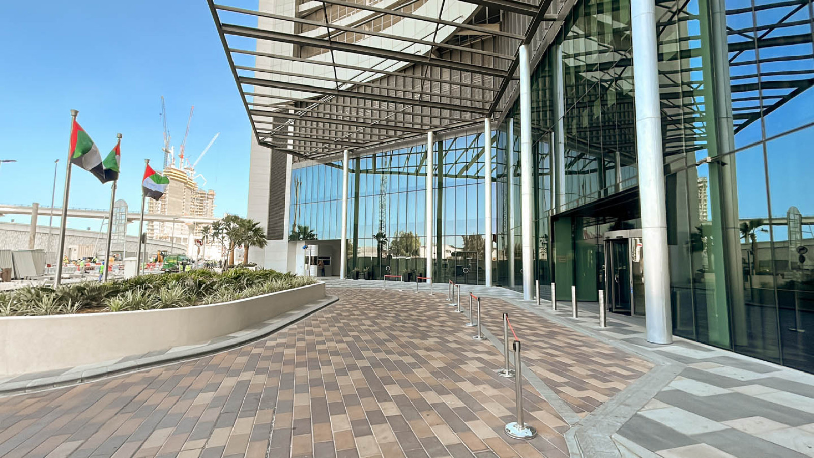 Entrance of a Business Bay building